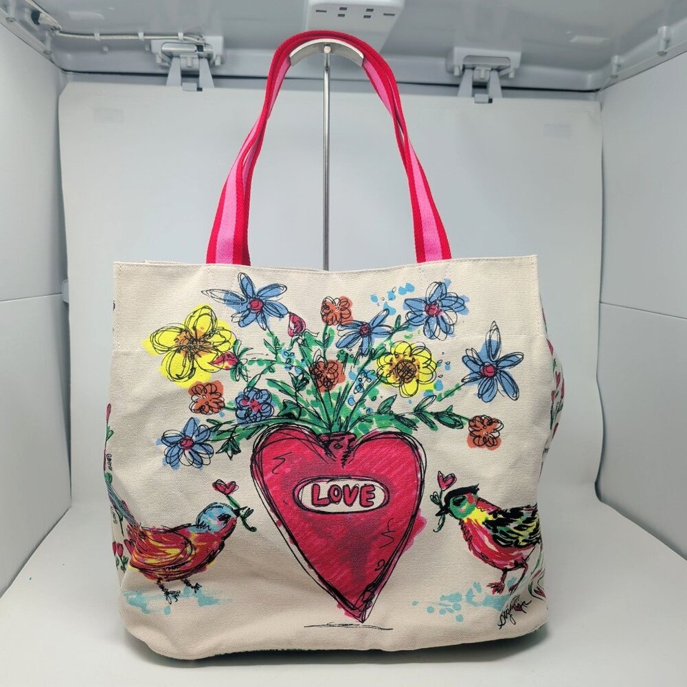 Brighton Love Tote Bag Canvas Large Tweet - Picture 5 of 13
